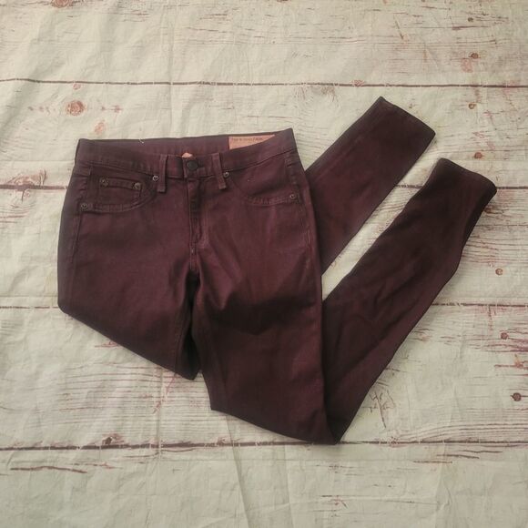 Rag & Bone Wine Coated Skinny Jean Legging Size 26 - Picture 2 of 6